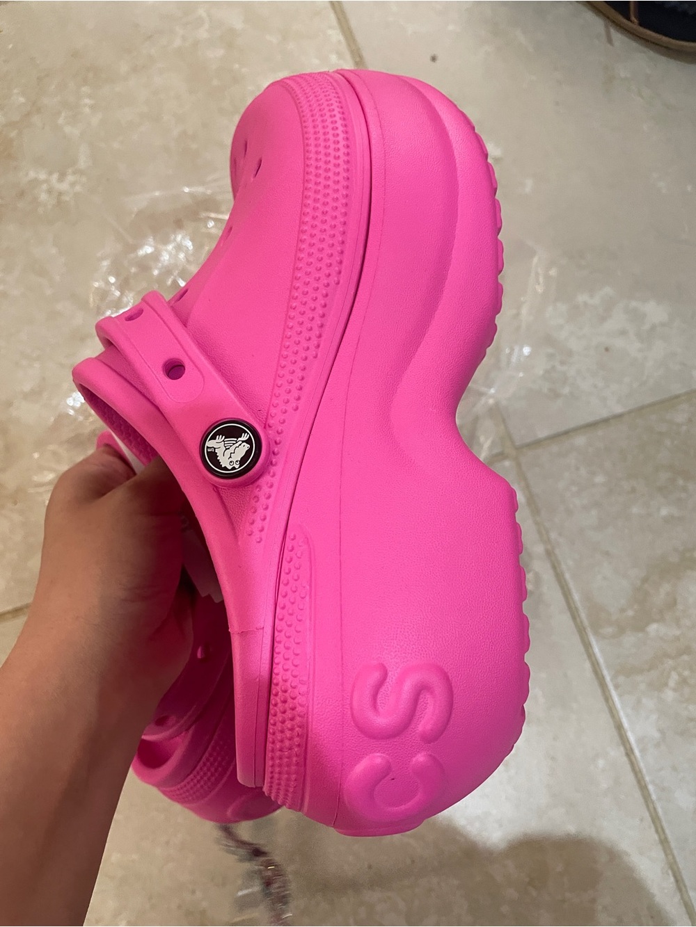 New Crocs Woman Classic Clog - Bright Pink size 6 - Picture 5 of 5